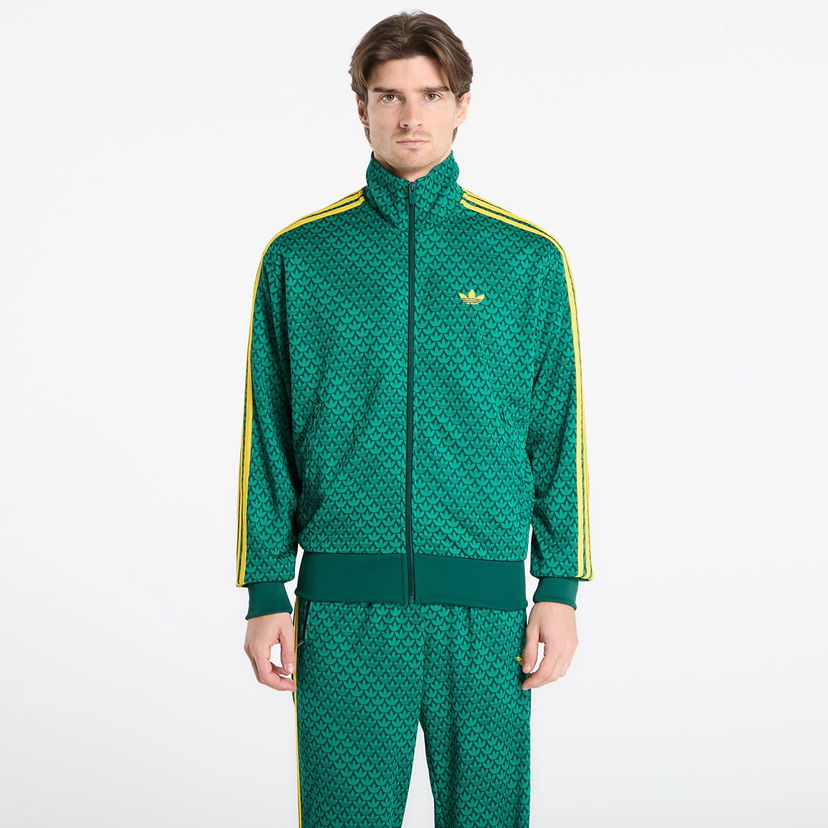 Súprava adidas Originals Firebird Tt All-Over Trefoil Print Track Jacket Zelené | KD0382