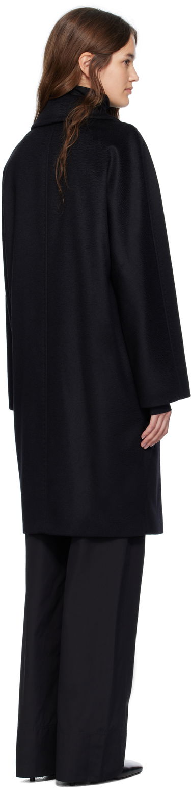 Kabáty Max Mara Max Mara Agenda Double-Breasted Coat Čierna | 2526016081600, 2