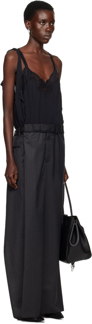 Sukňa Balenciaga Balenciaga Patched Slip Maxi Dress Čierna | 814348 TLO32, 1