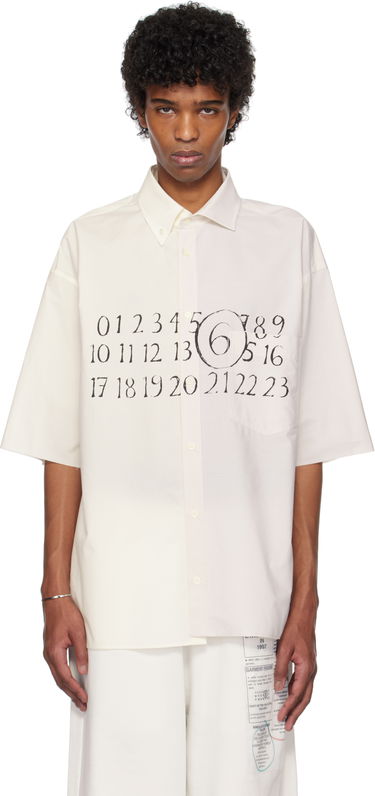 Košeľa Maison Margiela MM6 Maison Margiela Asymmetric Poplin Shirt Biela | SH0DR0007 MTN041, 0