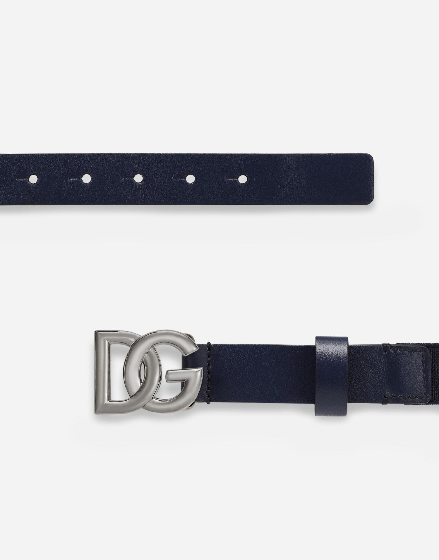 Opasok Dolce & Gabbana Dolce & Gabbana Stretch Belt With DG Logo Navy | EC0076AQ61680650, 1