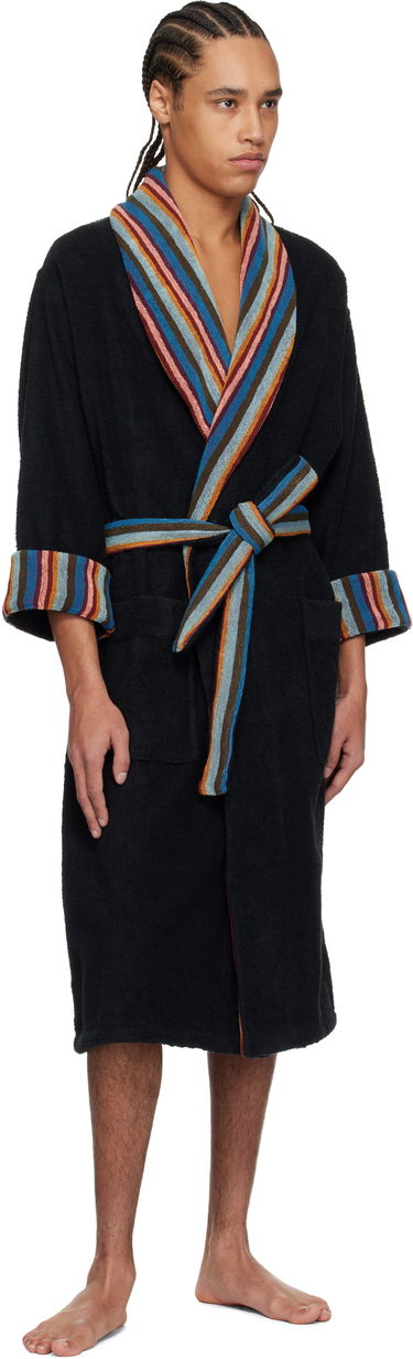 Pyžamo Paul Smith Paul Smith Artist Stripe Terry Robe Čierna | M1A-207G-HV351-79, 3