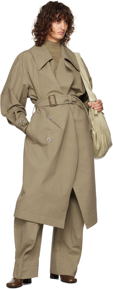 Trenčkot LEMAIRE Lemaire Water-Repellent Trench Coat Zelené | CO1059 LF1228, 4