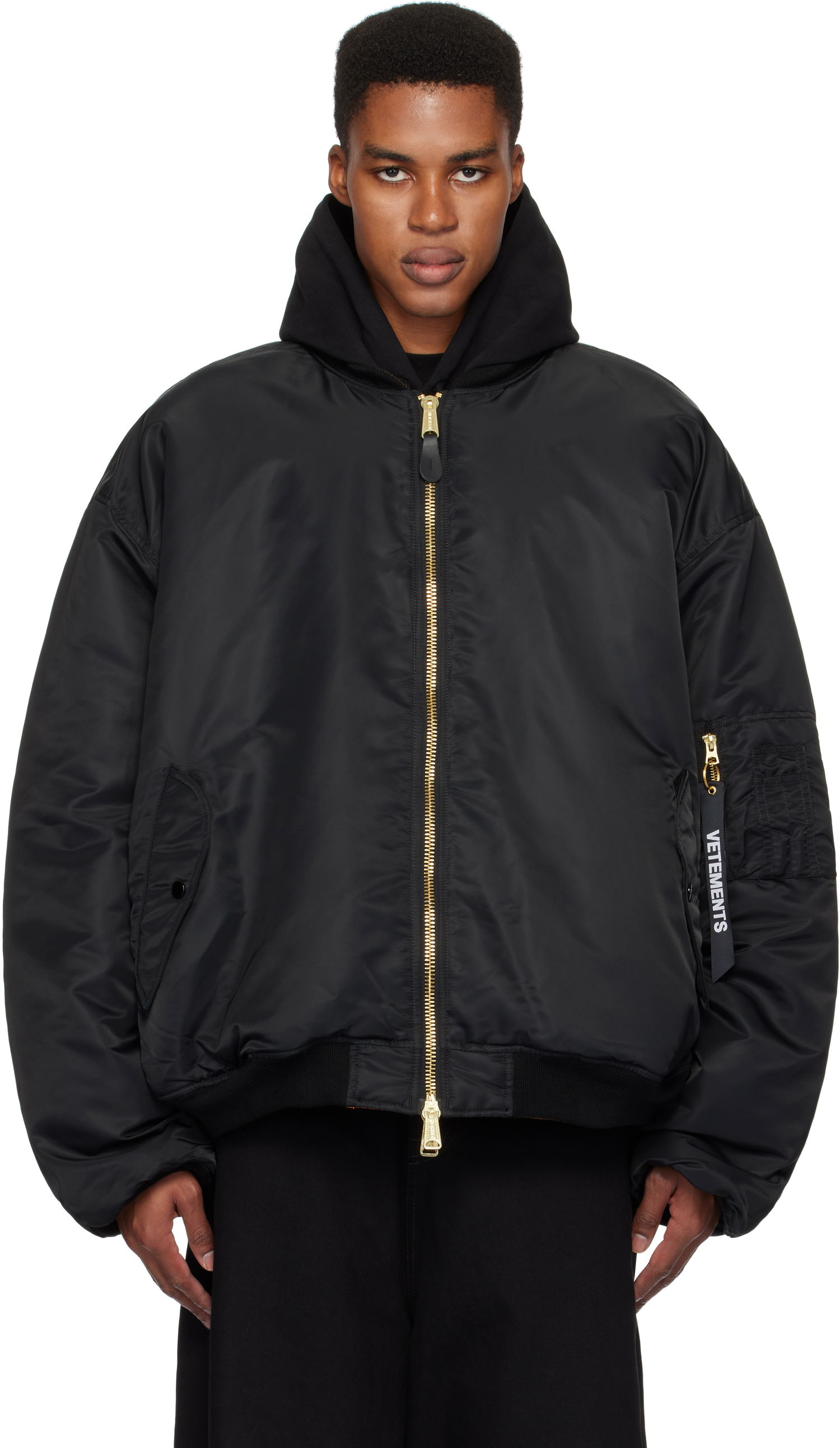 Bomber bunda VETEMENTS Alpha Industries Edition Reversible Bomber Jacket Čierna | UA66JA310B, 0