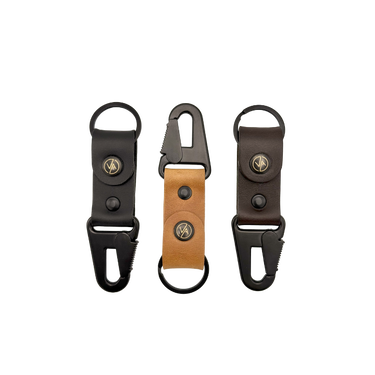 Kľúčenka Vasky Leather Keychain with Carabiner Čierna | A-0223-001, 1