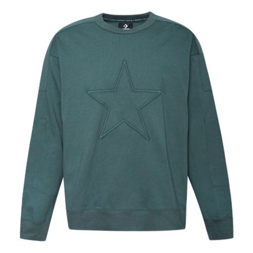 Sveter Converse Star Logo Sweatshirt Zelené | 10017895-351
