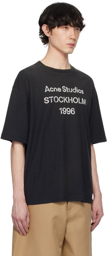 Tričko Acne Studios Faded T-Shirt Čierna | CL0196-, 1