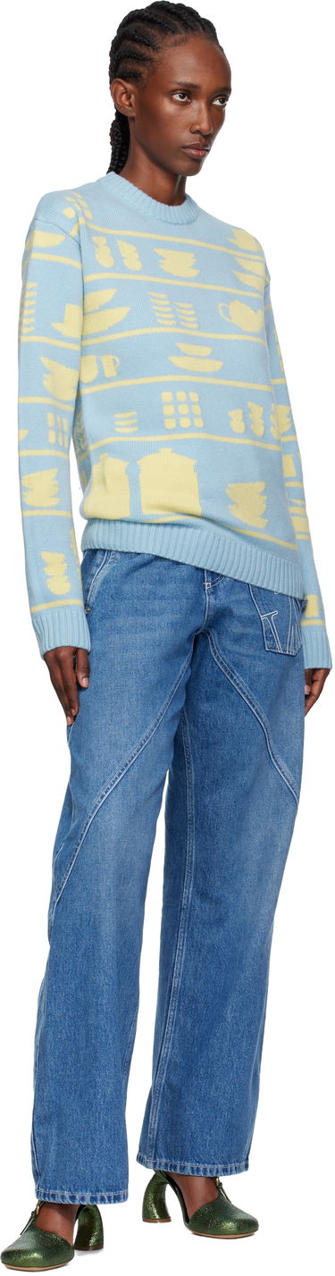 Sveter JW Anderson JW Anderson Crockery Jacquard Sweater Rôznofarebný | KW1490-YN0379, 3