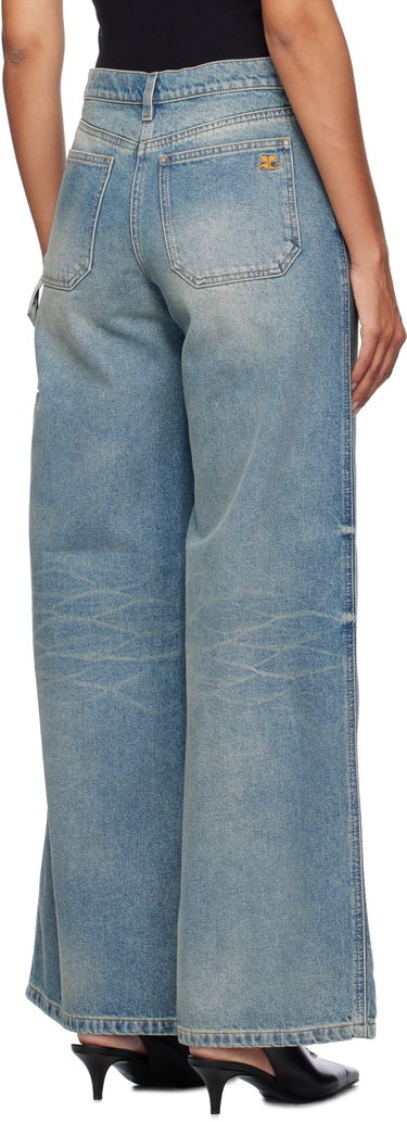 Džínsy Courrèges Hammer Baggy Jeans Modrá | 324DPA253DE0033, 2