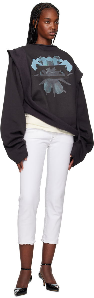 Džínsy R13 R13 Boy Straight Cropped Jeans Biela | R13W0091-895A, 3