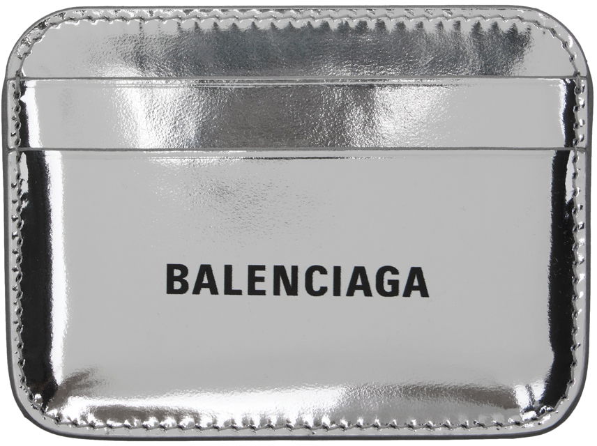 Peňaženka Balenciaga Printed Card Holder Šedá | 593812 2AAMO, 0