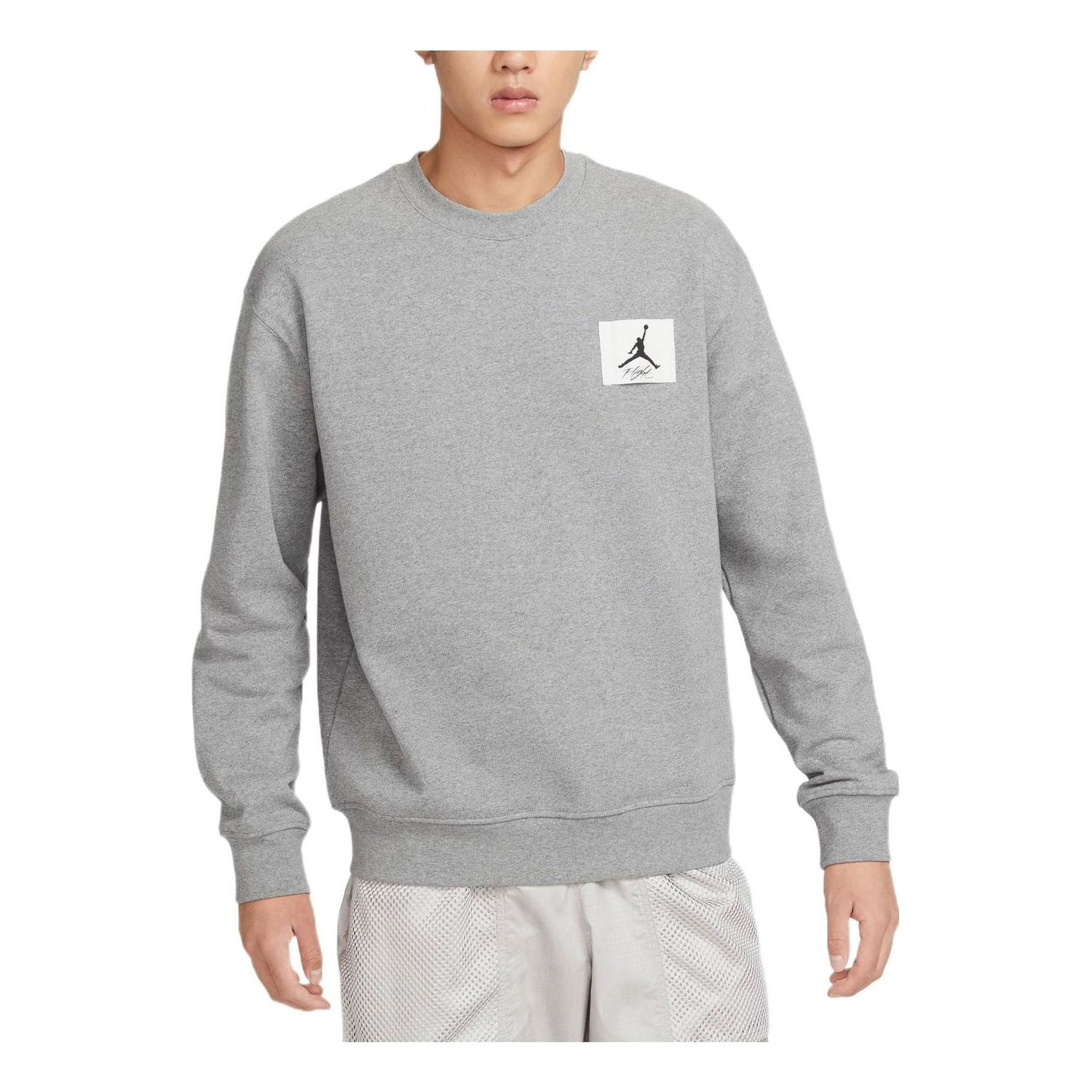 Sveter Jordan Air Jordan Flight Crewneck Sweatshirt Šedá | FB3910-091, 0