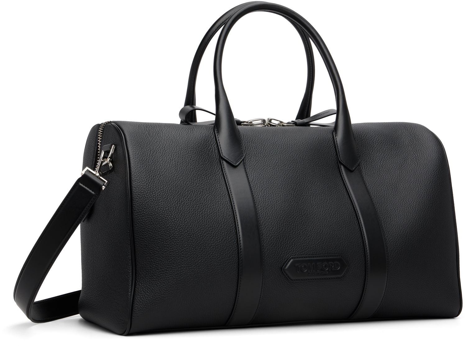 Cestovná taška Tom Ford Tom Ford Soft Grain Leather Duffle Bag Čierna | H0677-LCL213S, 1