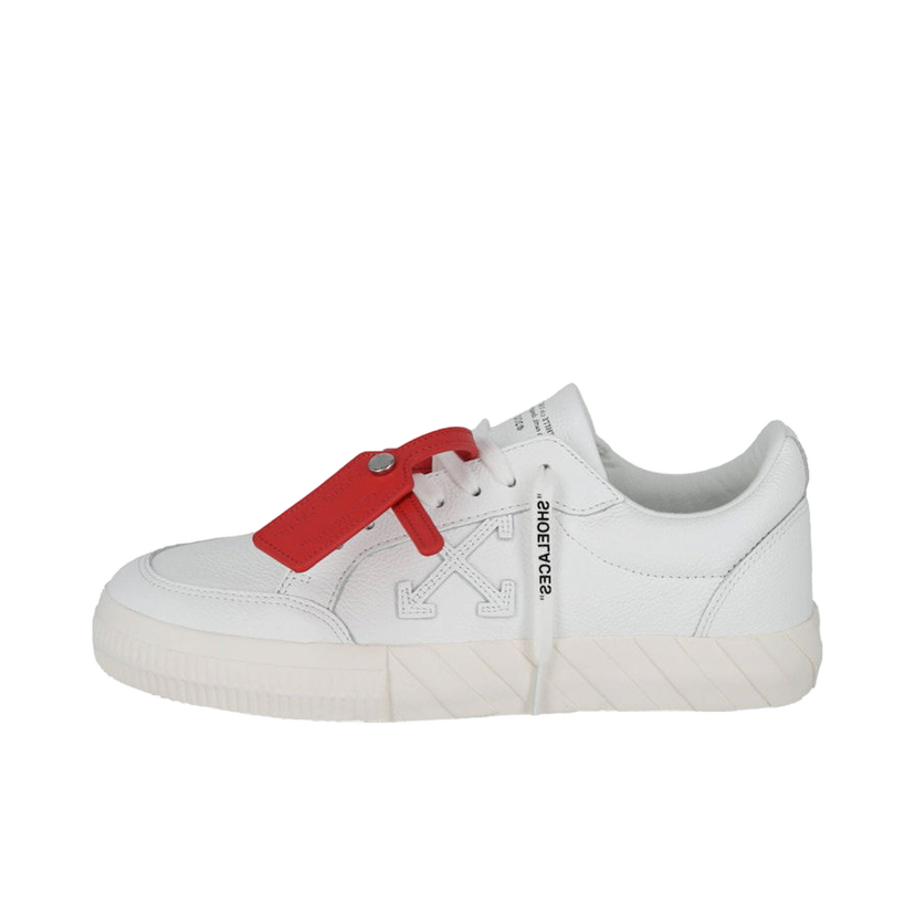 Tenisky a topánky Off-White Vulcanized Leather Low-Top Sneaker White Biela | IA085C99 LEA002 101 10325