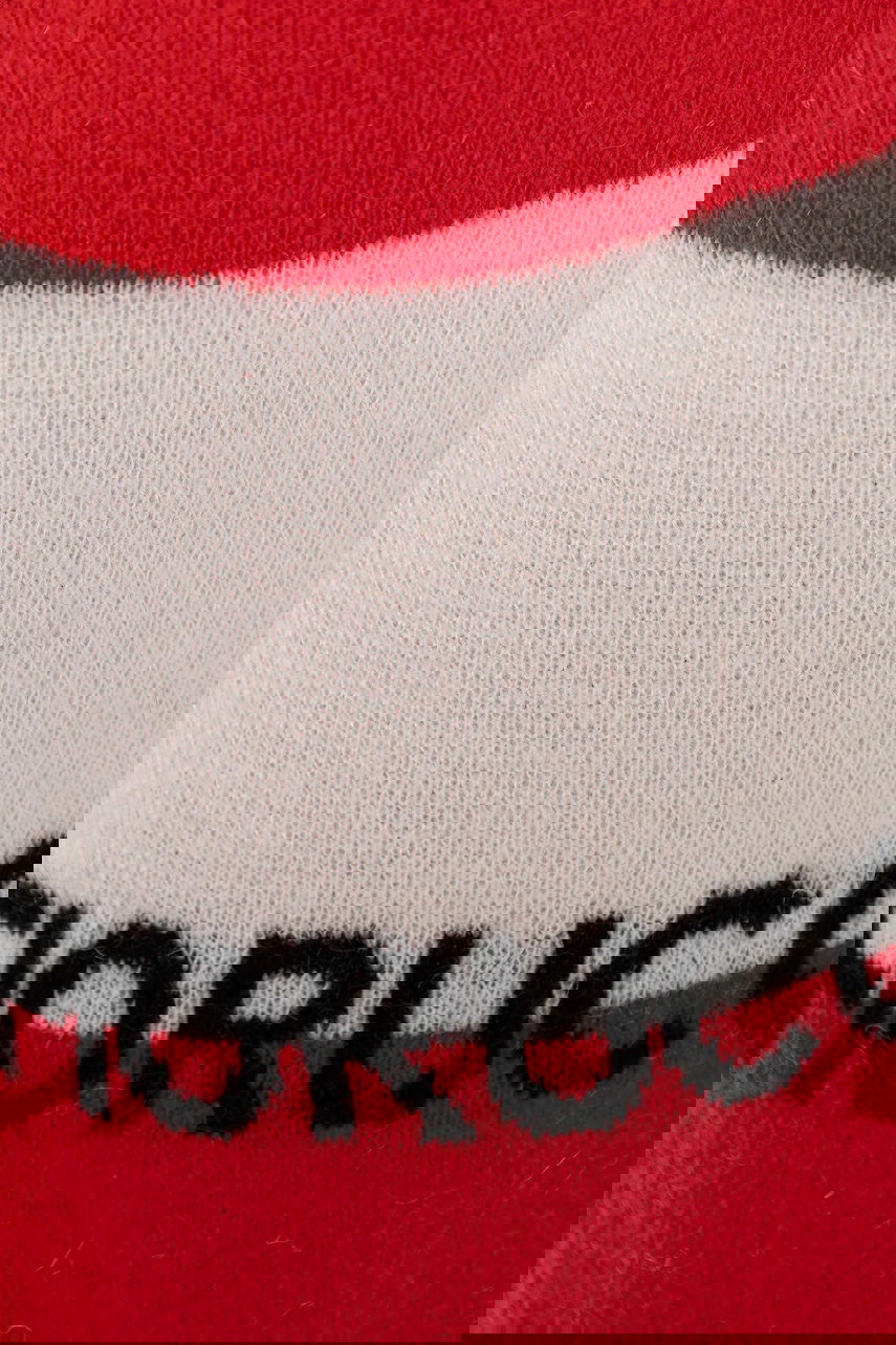 Šál Fiorucci Fiorucci Logo Alpaca Striped Scarf Červená | W02FPASC470KN11RD02, 1