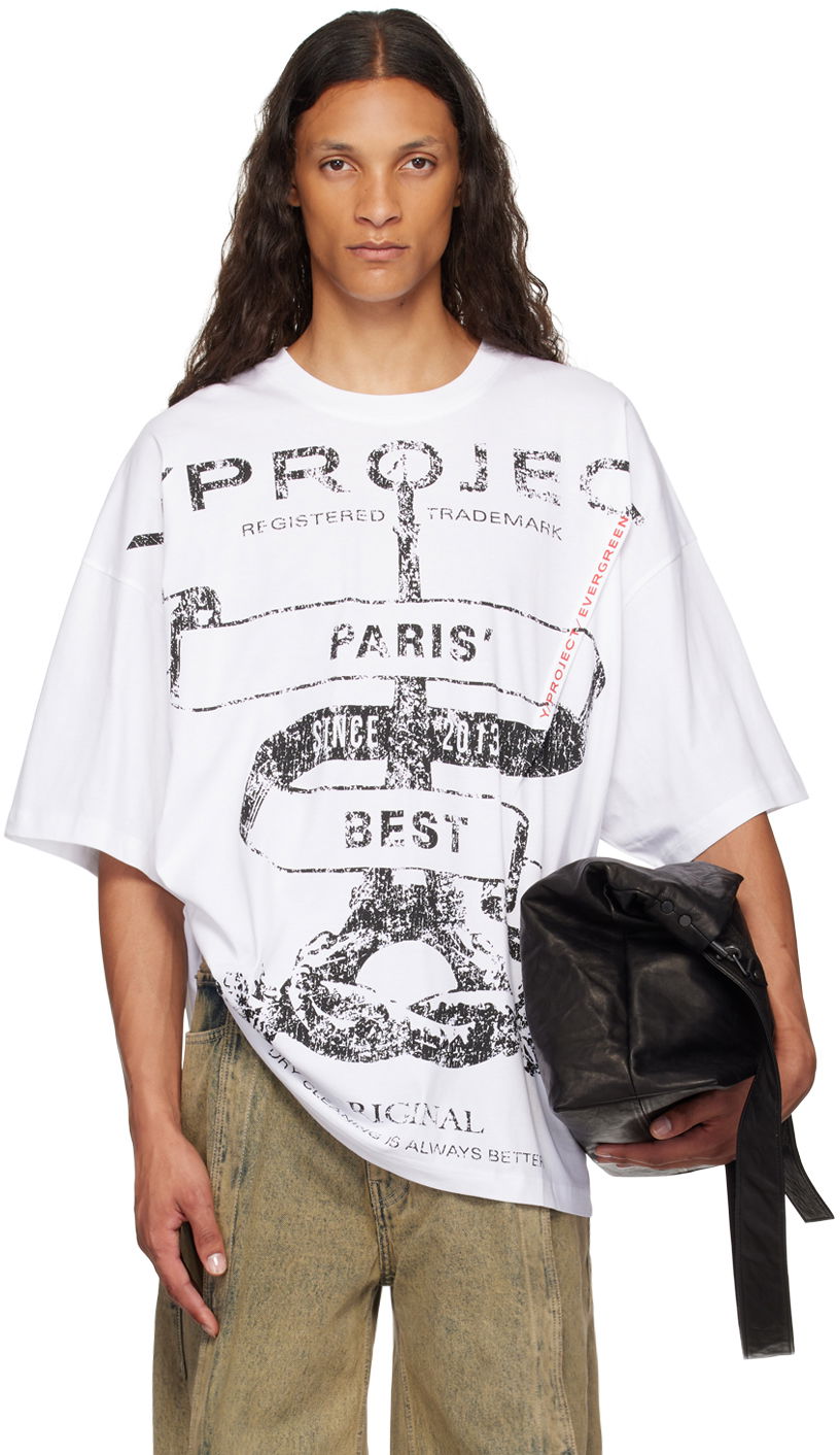 Tričko Y/PROJECT Pinched T-Shirt Biela | 204TS002, 0
