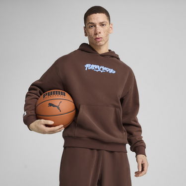 Mikina Puma Dress Code Basketball Hoodie Hnedá | 630472_01, 0