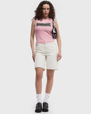 Tielko Diesel Diesel Sleeveless T-Shirt with Zipper Detail Ružová | A16623-0AKBU-3DM, 2