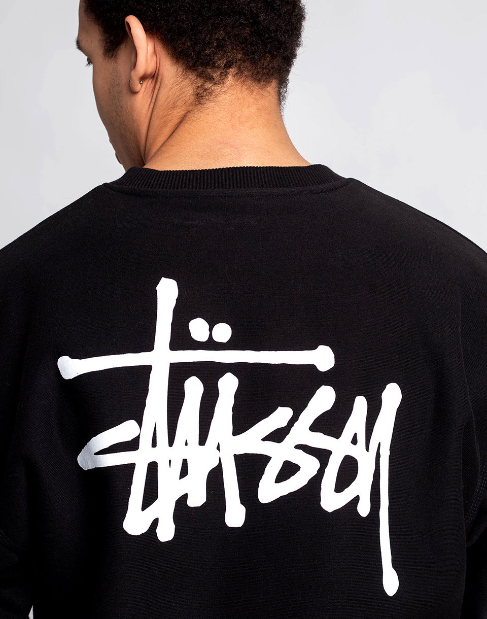 Mikina Stüssy Basic Crew Čierna | 1914762, 1