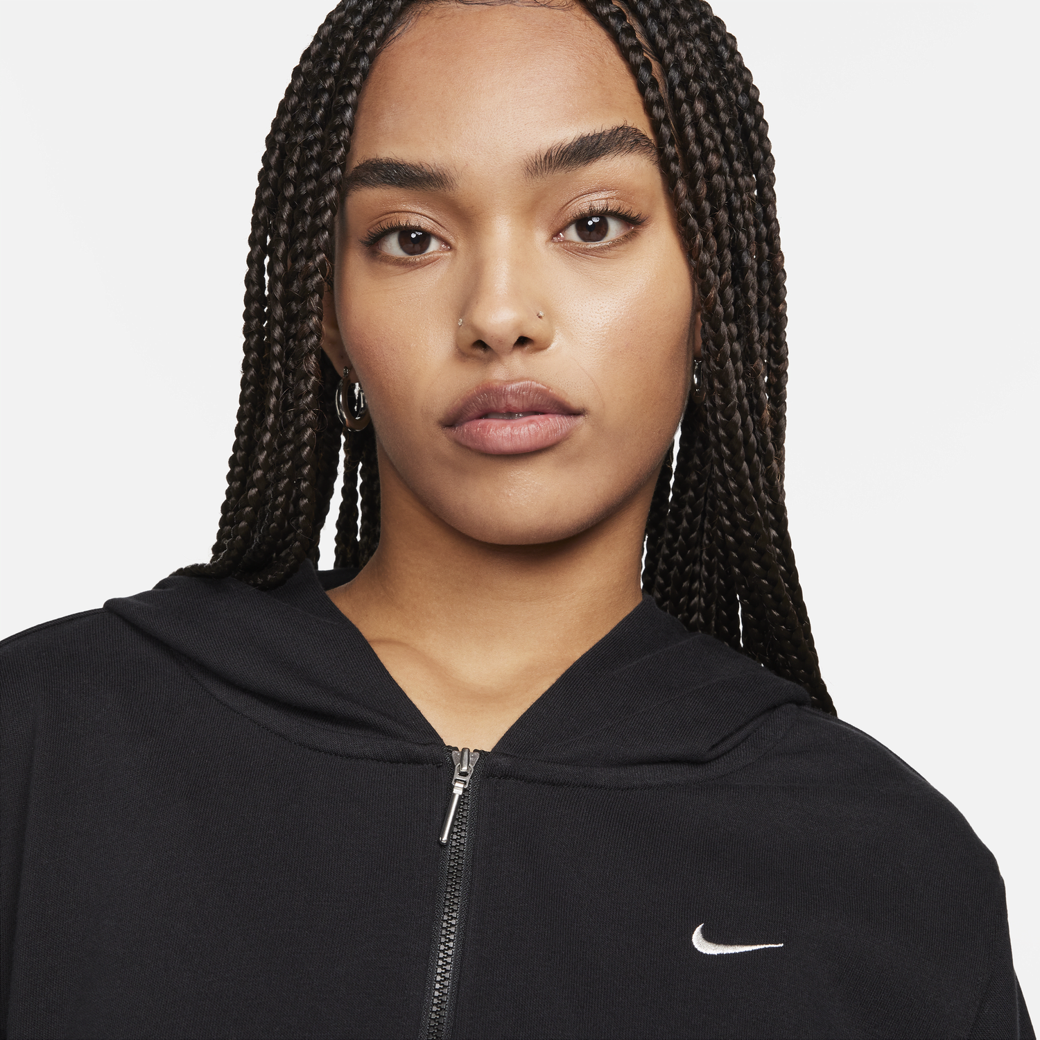 Mikina Nike Sportswear Chill Terry Čierna | FN2415-010, 1
