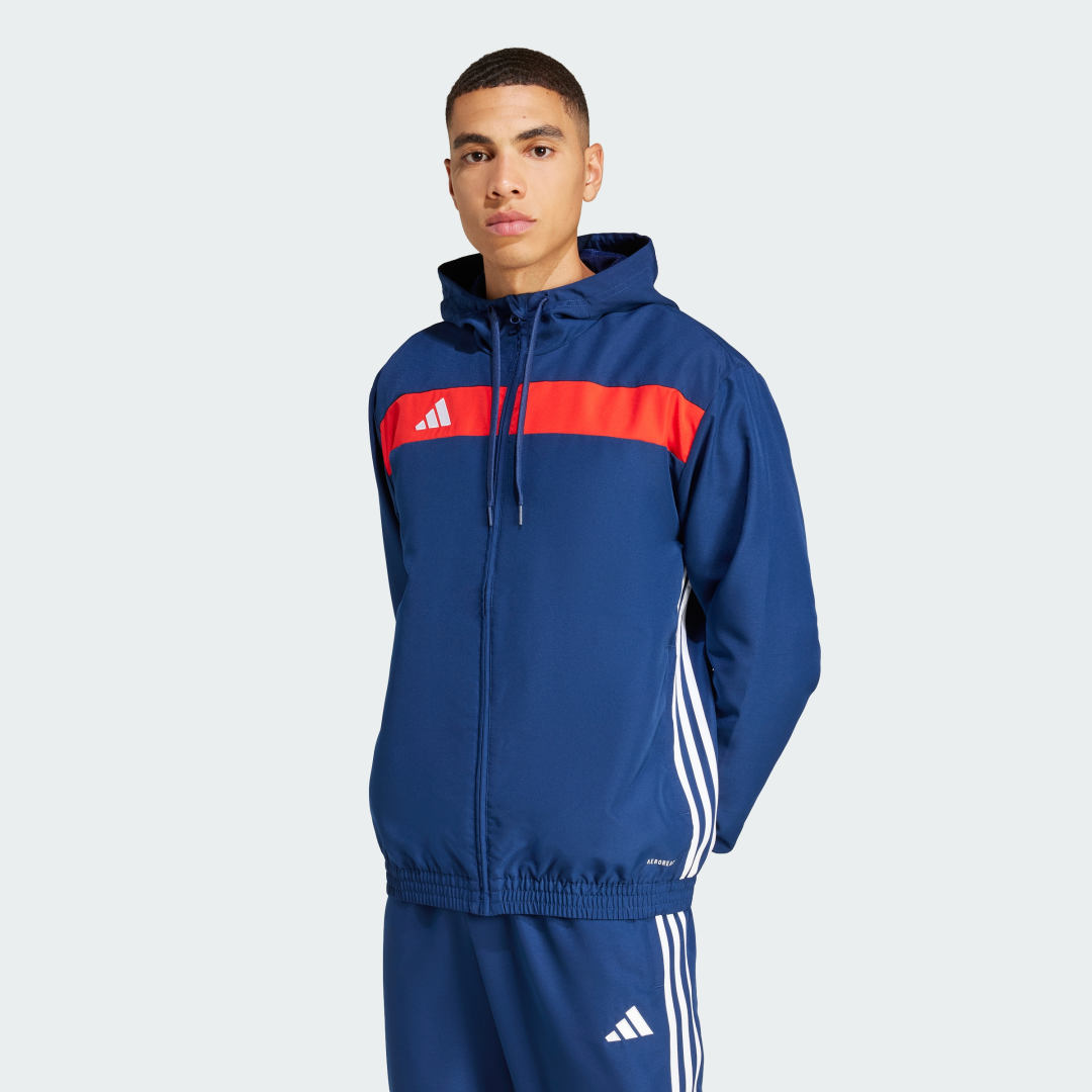Vetrovka adidas Performance Tiro 25 Essentials Woven Jacket Modrá | JC5436, 0