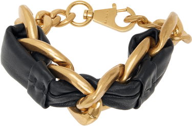 Náramok Balmain Chain Leather Bracelet Čierna | EN1XH471MBLH, 0