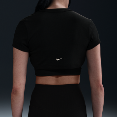 Súprava Nike Sportswear Chill Knit 2-in-1 Slim Ribbed Crop Top Čierna | HJ1299-010, 1