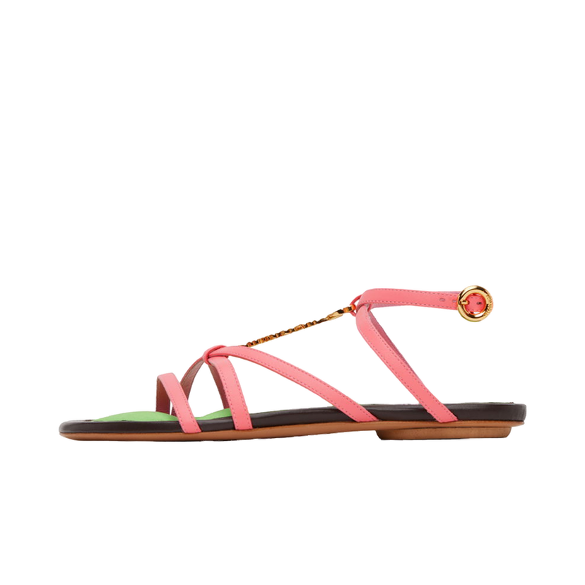 Tenisky a topánky Jacquemus Le Raphia 'Les Sandales Pralu Plates' Sandals "Pink" Ružová | 23E231FO056-3073