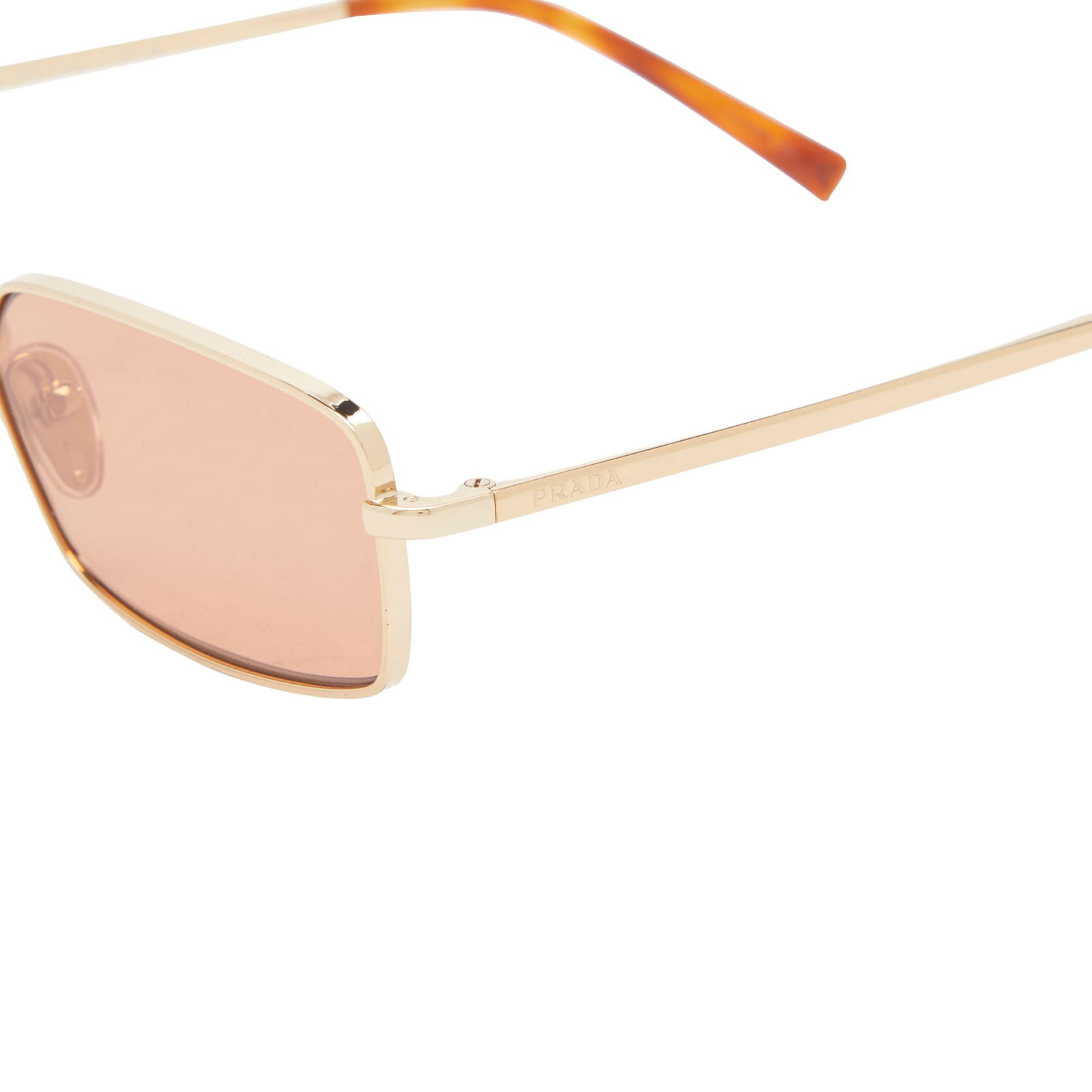 A60S Gold & Orange Rectangle Sunglasses