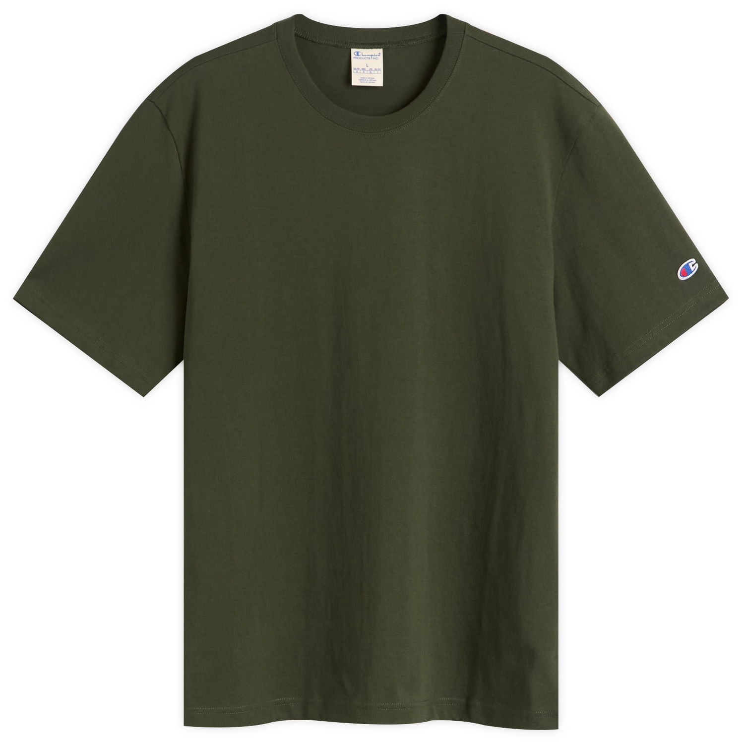 Tričko Champion Reverse Weave Loose Fit T-Shirt, Size Large Zelené | 220761-GS586, 0