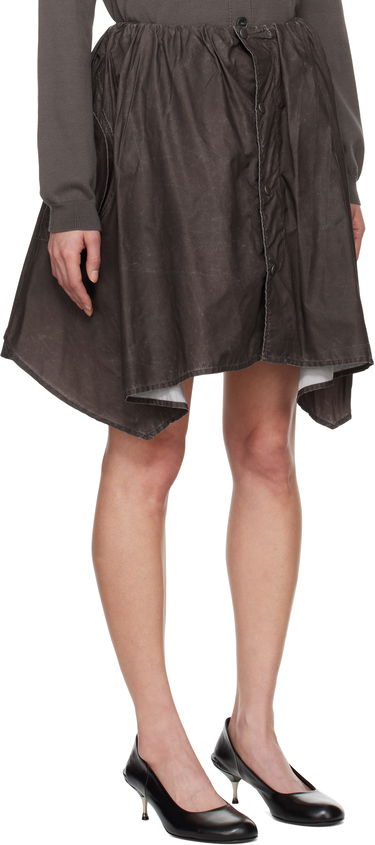 Sukňa OUR LEGACY Our Legacy Mainsail Miniskirt Hnedá | W2254MA, 1
