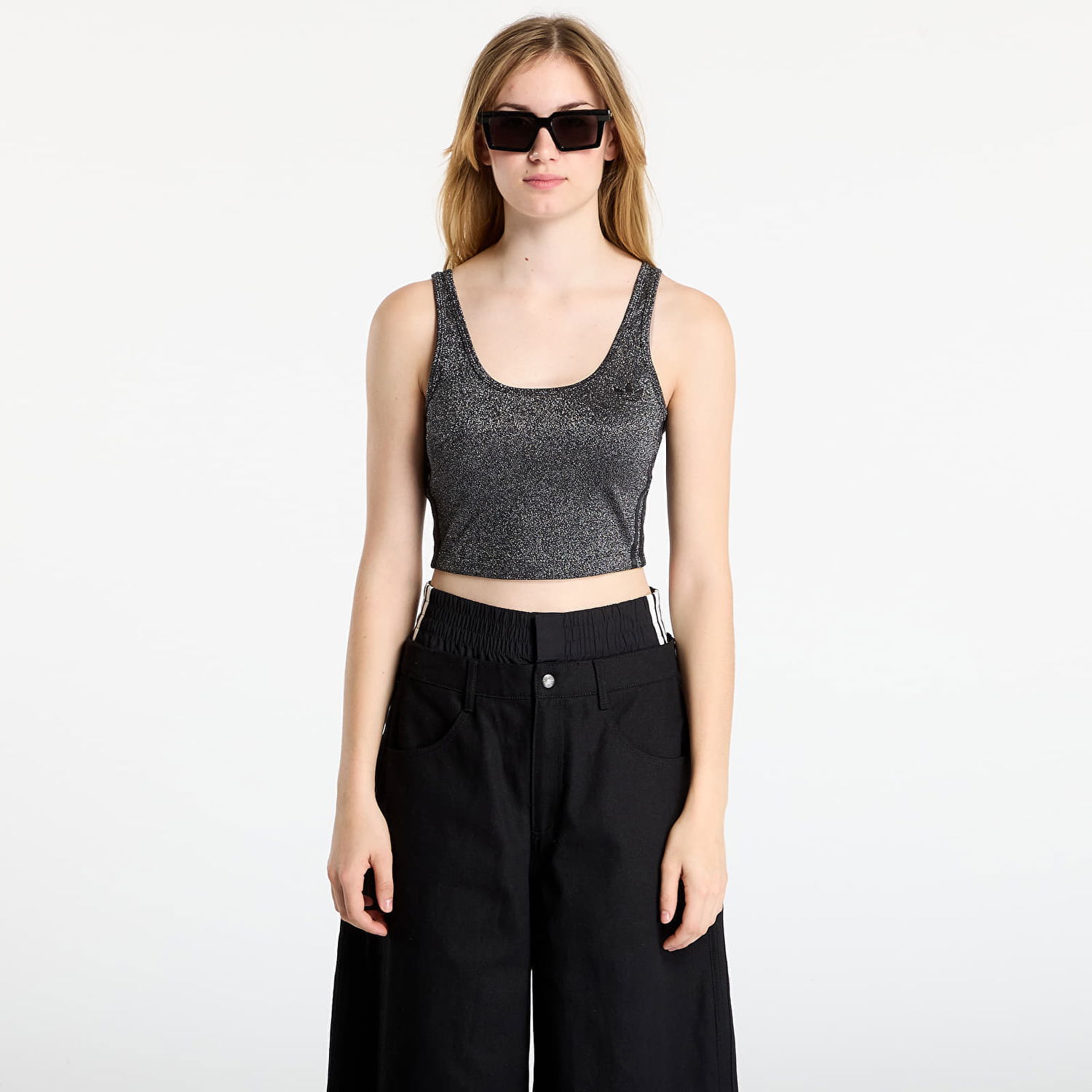 Podprsenka adidas Originals Lurex Bralet Metalická | KS7792, 0