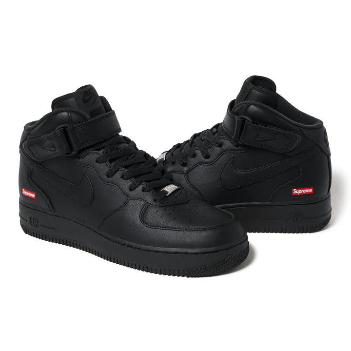 Air Force 1 Mid "Supreme Black"