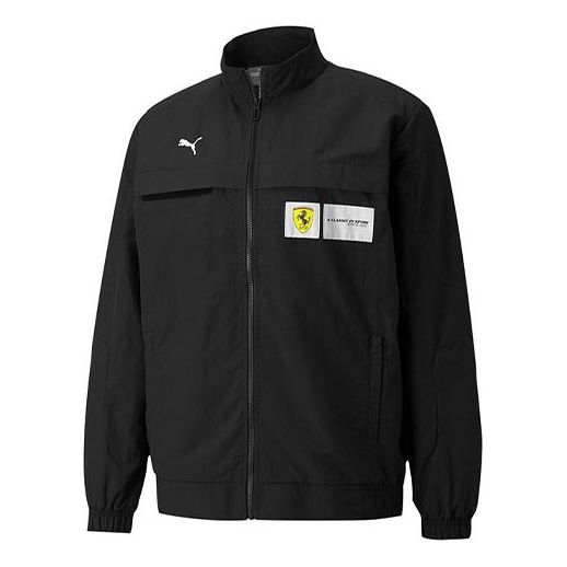 Vetrovka Puma Ferrari Racing Series Logo Stand Collar Jacket Čierna | 531644-01
