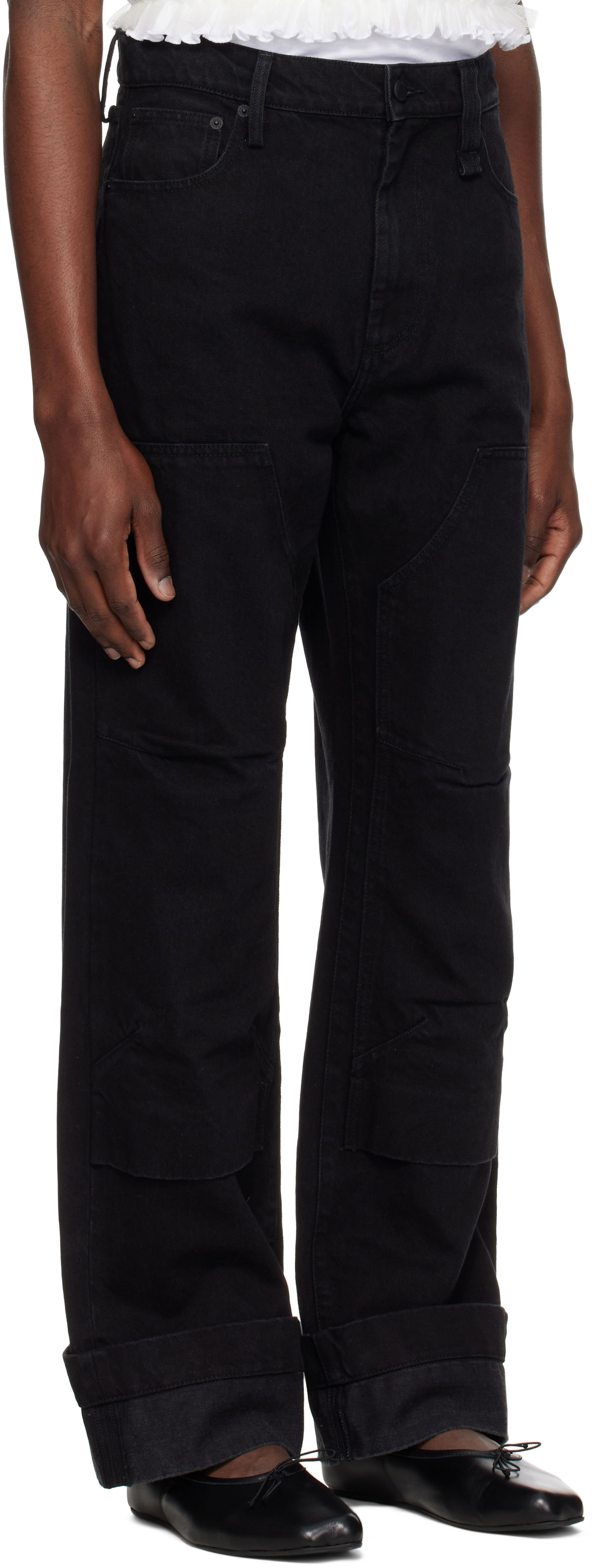 Cargo nohavice Simone Rocha Simone Rocha Workwear Jeans Čierna | 4136B 1239, 1