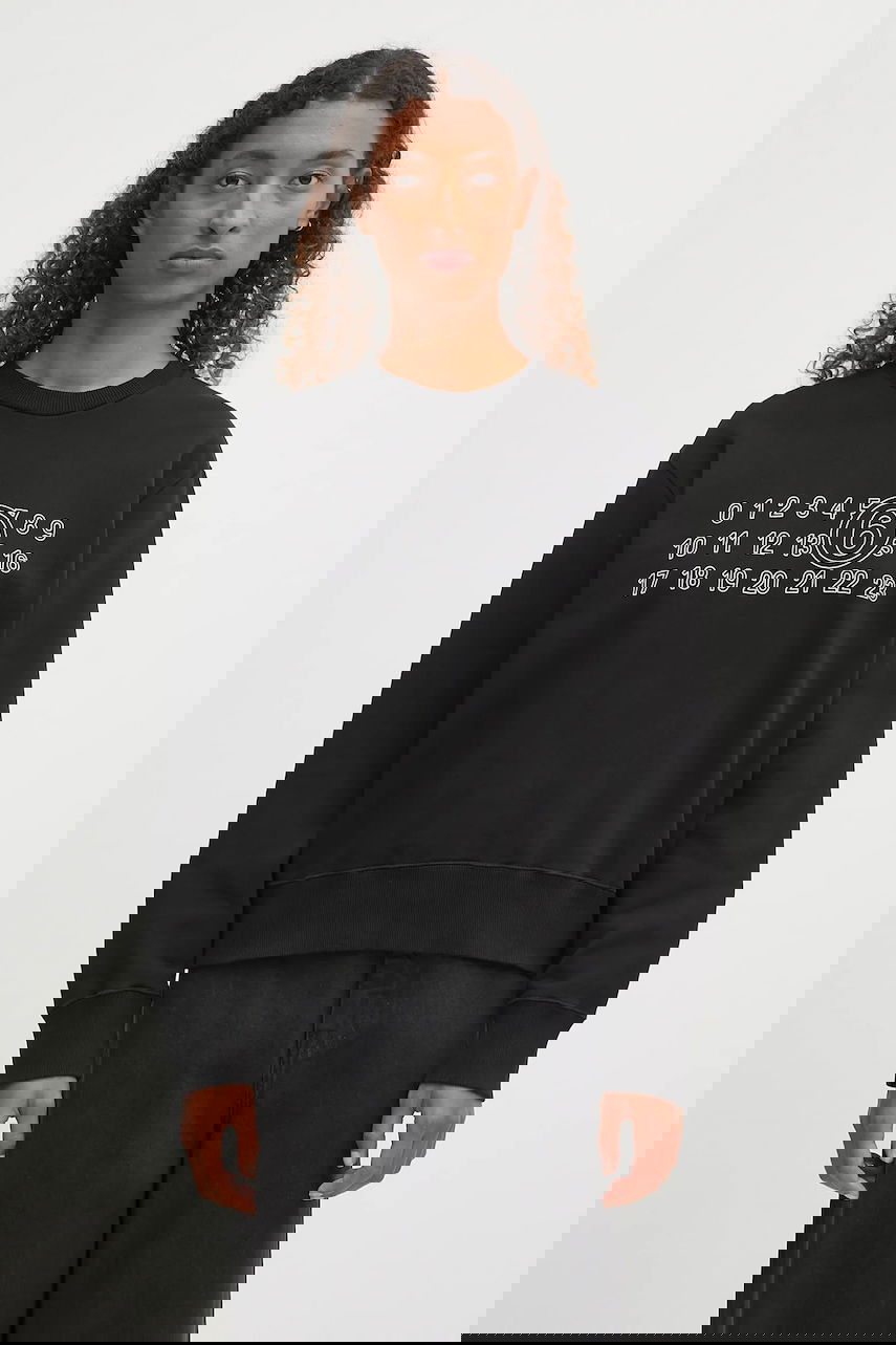 Mikina Maison Margiela MM6 Maison Margiela Numbers Print Sweatshirt Čierna | S52GU0248.M25025.900, 0