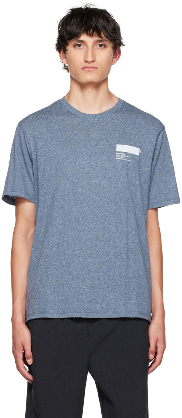 Tričko AFFXWRKS Men's Blue Stitch Detail T-Shirt Modrá | FW22T01, 0