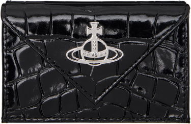 Peňaženka Vivienne Westwood Vivienne Westwood Croc-Embossed Envelope Billfold Wallet Čierna | 5115002FW-L0098-, 0