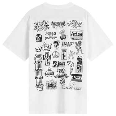 Tričko Aries Aries Moto Dodgem T-Shirt, Size Large Biela | EN60002-01-WHT, 2
