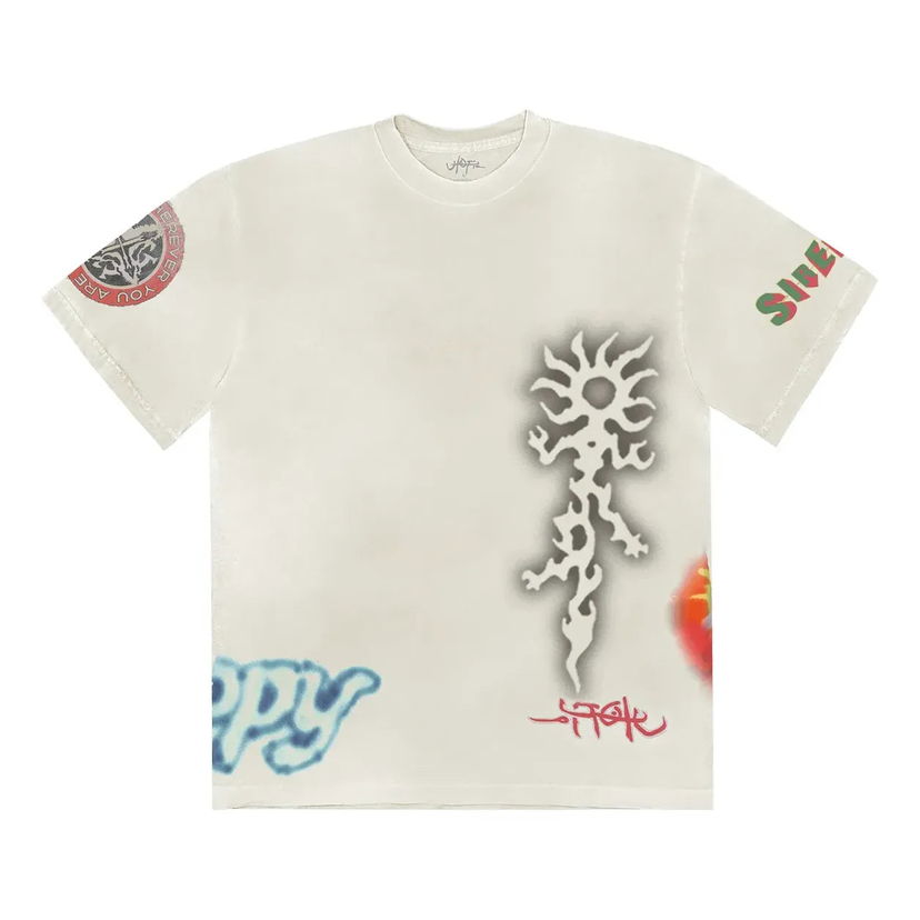 Tričko Cactus Jack by Travis Scott Travis Scott Siren Graphic T-Shirt Biela | TSUT-SS09
