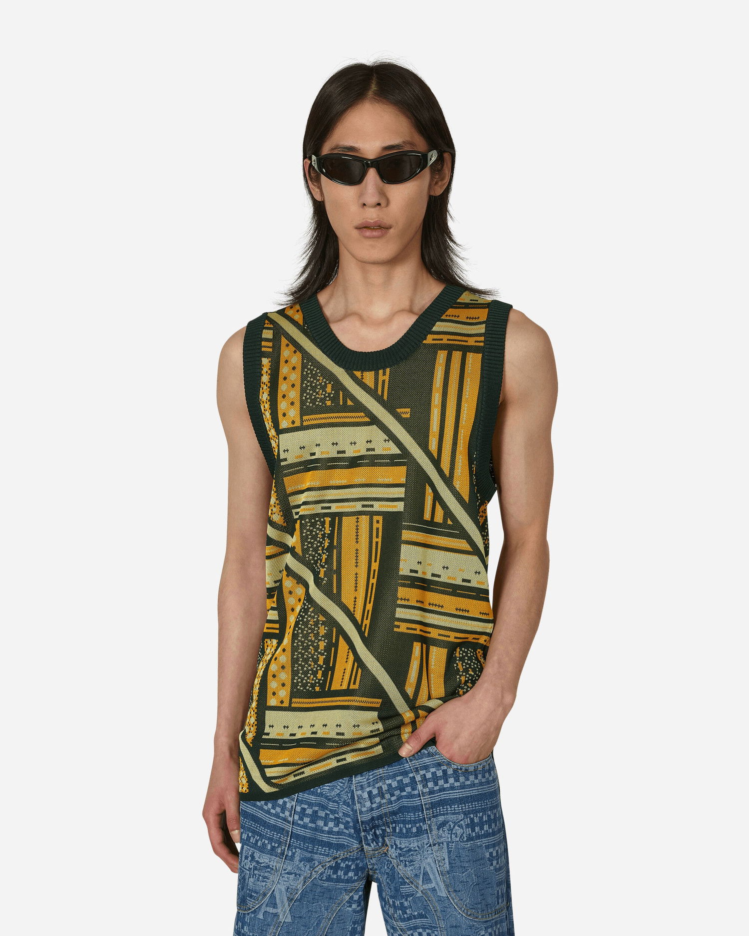 Sveter Ahluwalia Kalonji Knit Vest Rôznofarebný | M-AHLU-KN007-SS23-YA03  GR, 0