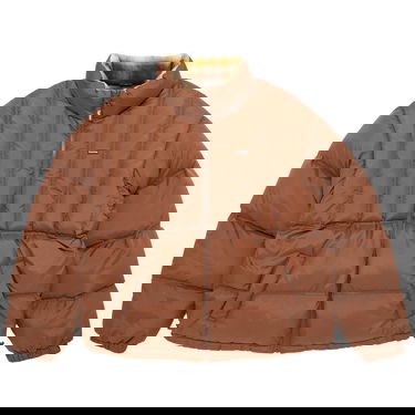 Prešívaná bunda Supreme Flannel Reversible Puffer Jacket Hnedá | FW22J63 BROWN, 1