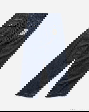 Cargo nohavice C.P. Company Loose Denim Pants Modrá | 18CMPA157A-110295W D08, 2