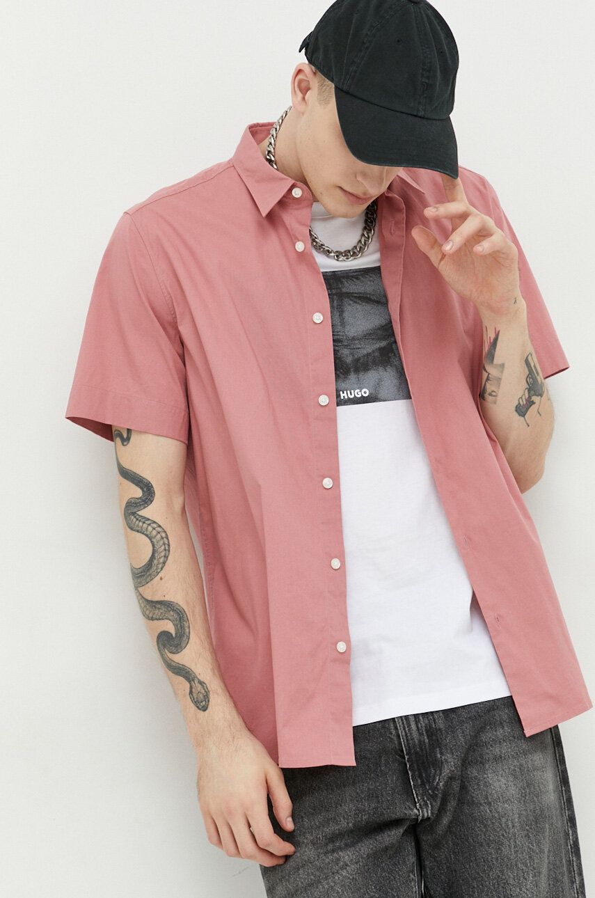 Košeľa BOSS Shirt Ružová | 50475668, 0