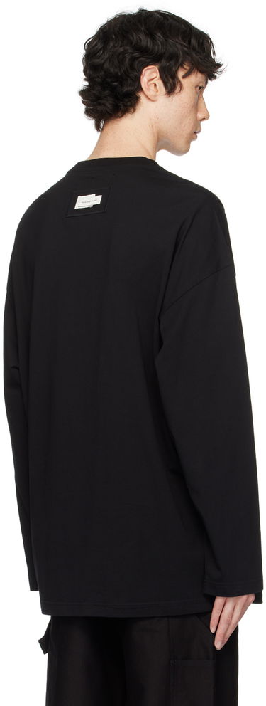 Tričko Feng Chen Wang Feng Chen Wang Double Neck Jersey T-Shirt Čierna | FMF18LS03B, 2