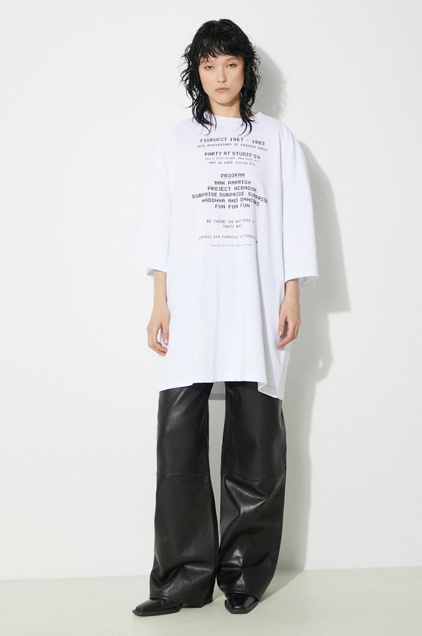 Tričko Fiorucci Fiorucci Invitation Print T-Shirt Biela | U01FPTSH107CJ01WH01, 0