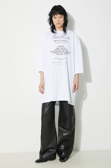 Tričko Fiorucci Fiorucci Invitation Print T-Shirt Biela | U01FPTSH107CJ01WH01, 0