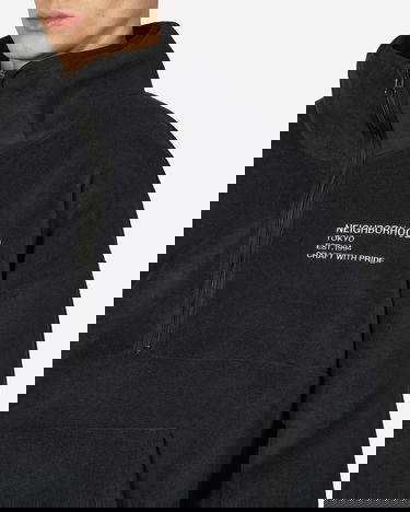 Bunda Neighborhood Half Zip Fleece Jacket Čierna | 232OKNH-CSM06 BK, 4