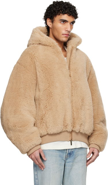Bomber bunda Fear of God Alpaca Hooded Bomber Jacket Béžová | FG25FW50-506TES-237, 1