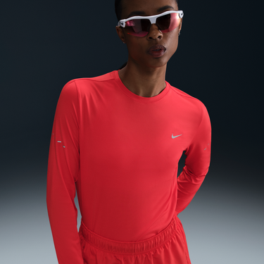 Tričko Nike Swift Dri-FIT UV Long Sleeve Running Crew Neck T-Shirt Červená | HQ0503-696, 1